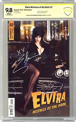 #ad Elvira Mistress of the Dark #2D Photo CBCS 9.8 SS Cassandra Peterson 2018 $690.00