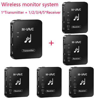 #ad M VAVE 2.4G Wireless in Ear Monitor System Transmitter Receiver 5 Channels I8W4 $34.74
