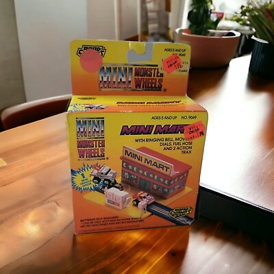 #ad Vintage Mini Mart Mini Monster Wheels Playset No. 9040 1989 Road Champs $18.95