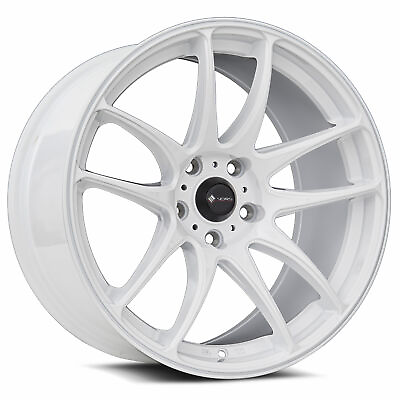 #ad Vors TR4 17x8 17x9 5x120 35 30 White Wheels 4 73.1 17quot; inch Staggered Rims $809.00