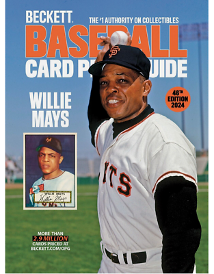 #ad New 2024 Beckett Baseball Card Annual Price Guide 46th Edition With Willie Mays $33.30