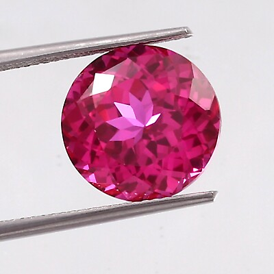 #ad 10x10 MM AAA Natural Flawless Ceylon Pink Sapphire Round Cut Loose Gemstone $37.08