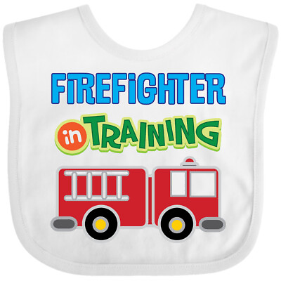 #ad Inktastic Future Firefighter Kids Fireman Baby Bib Job Occupation Boys Childs $13.99