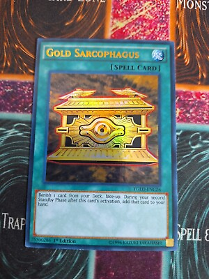 #ad Yu Gi Oh Gold Sarcophagus YGLD ENC26 Ultra Rare 1st Edition NM a1 $6.00