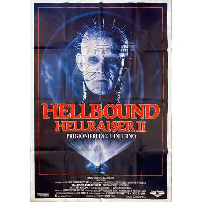 #ad HELLRAISER 2 Italian Movie Poster 39x55 in. 1988 Tony Randel Doug Bradle $119.99