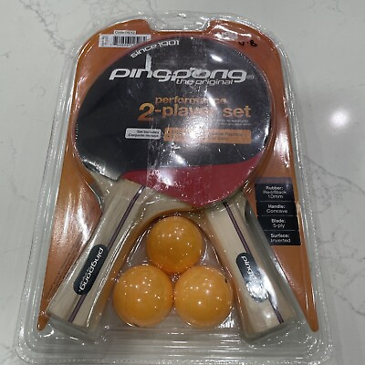 #ad USA Table Tennis Original Ping Pong Performance 2 Player Set Rackets Concave $29.99