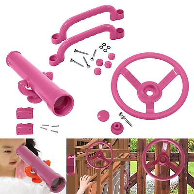 #ad Playground Equipment Outdoor Playset for Outdoor Tree House Backyard Playset $58.32