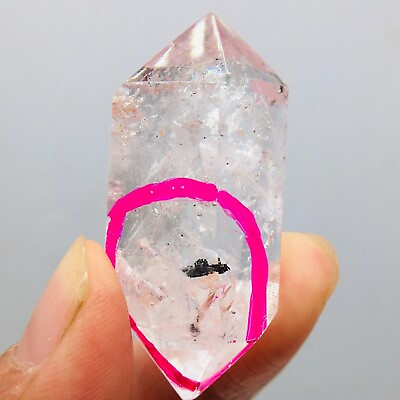 #ad Top Natural Herkimer diamond crystal moving water quicksand drop enhydro 24.6G $98.00