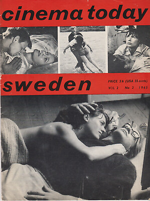 #ad CINEMA TODAY RARE 1965 BRITISH FILM MAGAZINE SPECIAL SWEDISH FILMS ISSUE $9.95