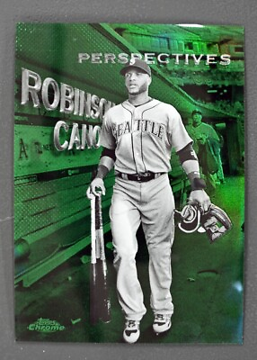 #ad #ad 2016 Topps Chrome #PC 3 Robinson Cano 99 Green Refractor Parallel Perspective $4.28