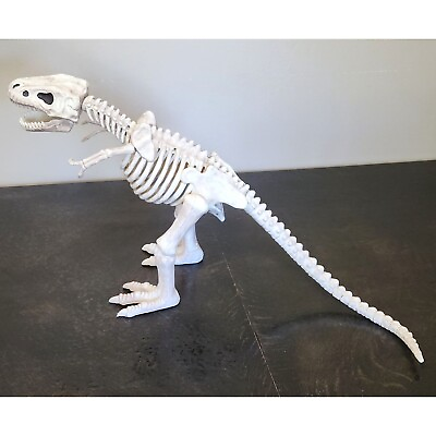 #ad Crazy Bonez T Rex Skeleton Tyrannosaurus Figure Halloween Dinosaur Bones Decor $21.00