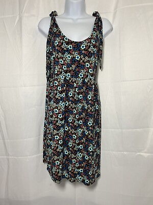 #ad SO floral blue dress size large $10.00