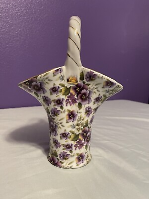 #ad Madison amp; Max Victorian Pansy Basket Flower Vase $40.00