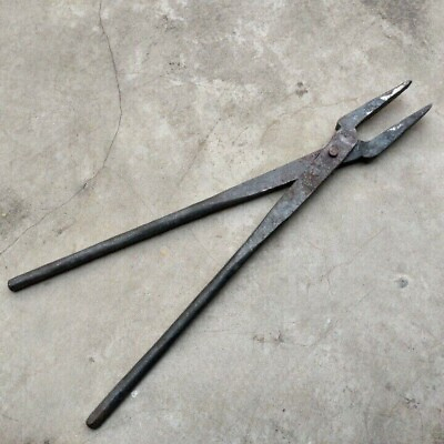 #ad Black Iron Sandasi Tongs Blacksmith Tool Useful Forging Equipment Gift for Dad $36.79