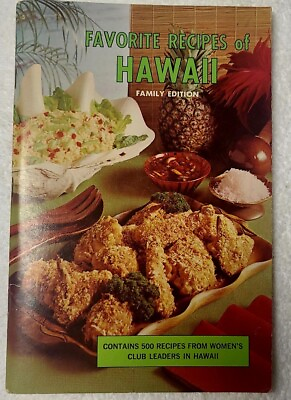 #ad 1965 Hawaii Women#x27;s Club Leaders cookbook Favorite Recipes of Hawaii Family Ed $17.50
