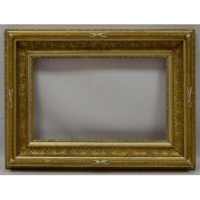 #ad Ca.1850 Old wooden frame decorative original condition Internal: 18.5x11.4 in $450.00
