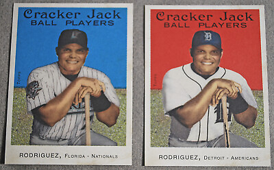 #ad 2004 Topps Cracker Mini Baseball Card #224 Ivan Rodriguez Blue Florida Detroit $2.00