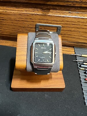 #ad Seiko 7N32 OALO Vintage Steel Case band Dress Watch Good Condition Working $55.00
