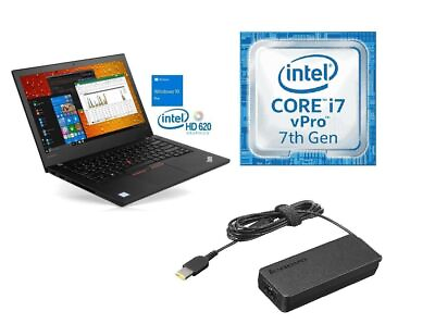 #ad Lenovo ThinkPad T470 14quot; FHD Core i7 7600U 2.80GHz Webcam Backlit HDMI USB C $195.00