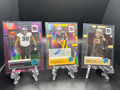 #ad PRICE DROP 2022 CLEARLY DONRUSS FOOTBALL COMPLETE YOUR SET INSERTS RC#x27;S VETS $1.99