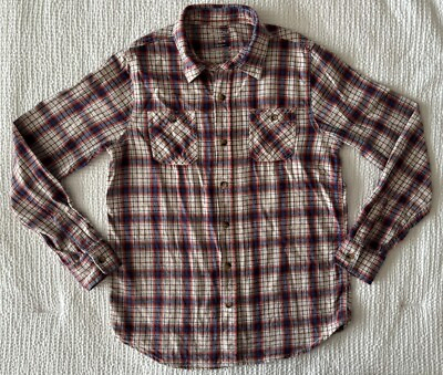 #ad ARIZONA Boys Large 14 16 Youth Kids Flannel Shirt Button Cotton EUC $21.99
