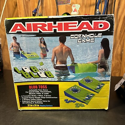 #ad AIRHEAD LOB THE BLOB WATER CORNHOLE GAME WATER INFLATABLE POOL FLOAT SHIPS NOW $19.99