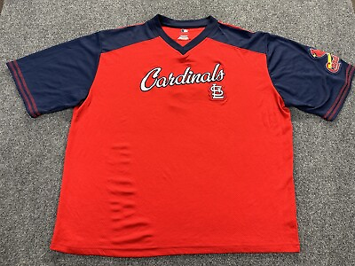 #ad St Louis Cardinals Molina Shirt Jersey Men’s XXL Embroidered Patches Mesh Red $35.00