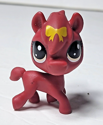 #ad LPS Littlest Pet Shop Checkers Raspberry Red Horse Lucky Pets Figure 2quot; $7.99