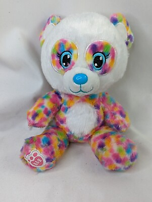 #ad Build a Bear Rainbow Speckled Panda Bear 8 Inch 2017 Stuffed Animal Toy $11.66