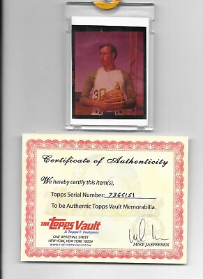 #ad ONE OF A KIND 1972 TOPPS PROOF ken holtzman JEWISH sy berger 1 1 COA 1st of 4 $50.00