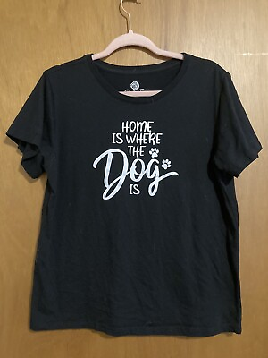#ad PositiviTees XXL 20 Home Is Where The Dog Is Shirt $15.00