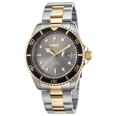 #ad Invicta Men#x27;s Watch Pro Diver Quartz Grey Dial Two Tone Steel Bracelet 22057 $52.13