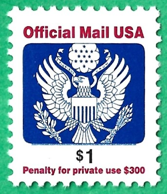 #ad $1 Official Mail U.S. Stamp Scott O161B. Mint Never Hinged with Original Gum. $7.99