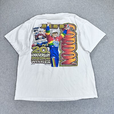 #ad Jeff Gordon Brickyard 400 20th Anniversary T Shirt Size Large NASCAR $16.99