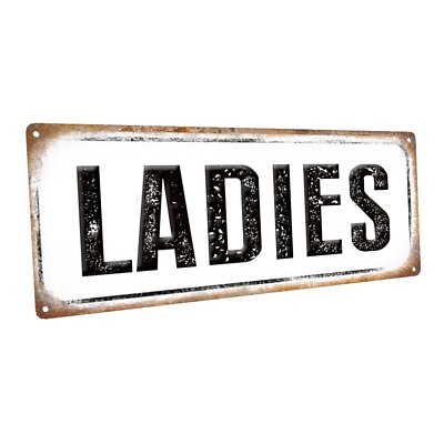#ad Ladies Metal Sign; Wall Decor for Bath or Laundry $29.99