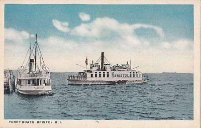 #ad #ad Postcard Ferry Boats Bristol Rhode Island RI $20.00