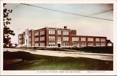 Moose Jaw SK Technical High School Fred Spalding Camera Products Postcard G30 $13.99