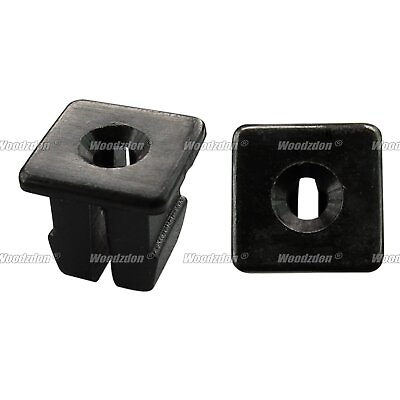 #ad 20 Locking Nut #6 Screw Grommet Black Clip Fit 1 4quot; Square Hole For GM 16503329 $8.42