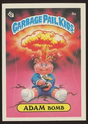#ad 1985 Topps Garbage Pail Kids Series 1 Adam Bomb #8a Checklist Matte NM Near Mint $224.99