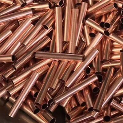 #ad Red Copper Round Tube Tubing Pipe T2 300mm Length Seamless Straight Pipes DIY $16.99