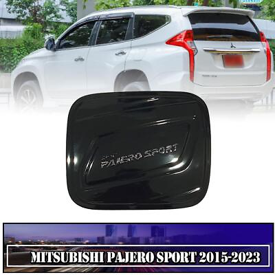 #ad Cover Fuel Oil Cap Tank Gloss Black For Mitsubishi Pajero Sport 2015 2023 $35.29