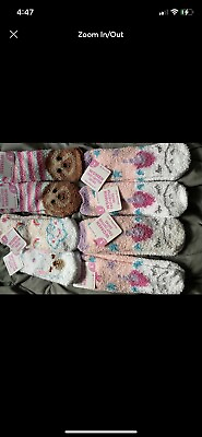 #ad Women’s Fuzzy Sock Lot Cute 8 $20.00