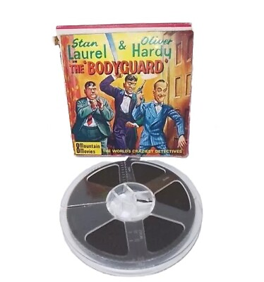 #ad Laurel amp; Hardy The Bodyguard Mountain Films Standard 8mm Bamp;W Cine Film 200ft GBP 19.75