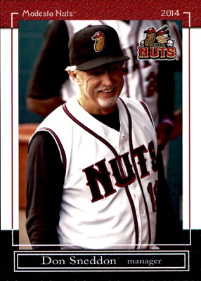 #ad 2014 Modesto Nuts Grandstand #24 Don Sneddon Santa Ana College CA Baseball Card $12.99