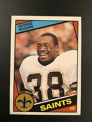 #ad 1984 Topps # 305 GEORGE ROGERS New Orleans Saints RB Qty Avail Sharp $1.65
