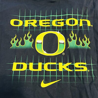 #ad Nike Oregon Ducks Long Sleeve Black Shirt Men#x27;s Size XL Awesome Logo Art $27.99