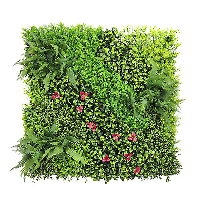#ad 40x40quot; Artificial Boxwood Wall Hedge Mat Plant Panels Outdoor Grass Fence $62.09