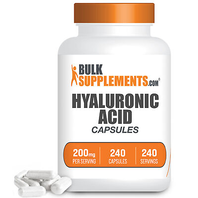 #ad BulkSupplements Hyaluronic Acid 240 Capsules 200mg Per Serving $21.96