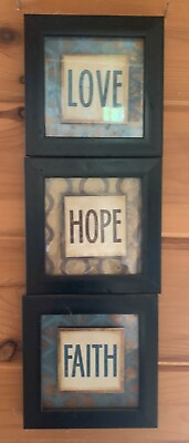 #ad decorative Faith Hope amp; Love individual frames $15.00