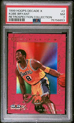#ad 1999 00 Hoops Decade X Kobe Bryant Retrospection Collection #2RC PSA 7 $189.99